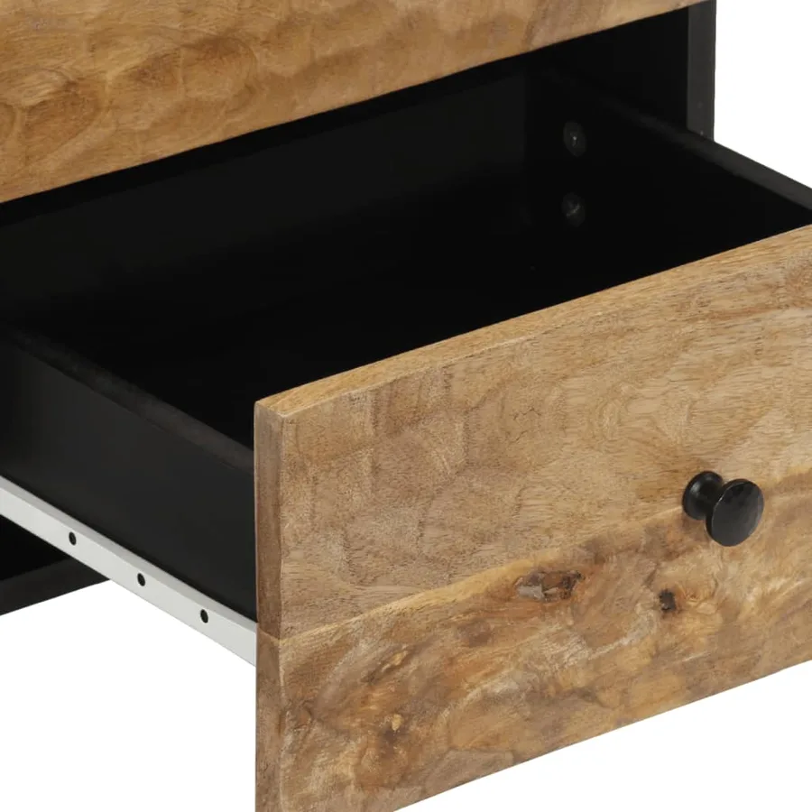 Tables de chevet 2 pcs 40x33x46 cm Bois de manguier solide - 8