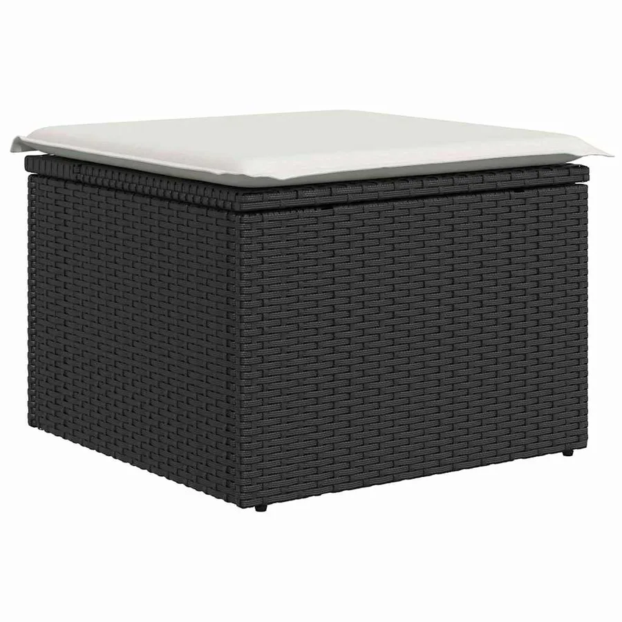 Ensemble de Canapés 5 pcs Noir polyrotin - 6