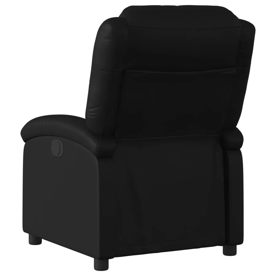 Fauteuil inclinable noir similicuir - 3