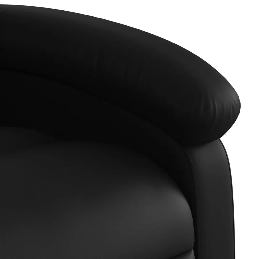 Fauteuil inclinable noir similicuir - 8