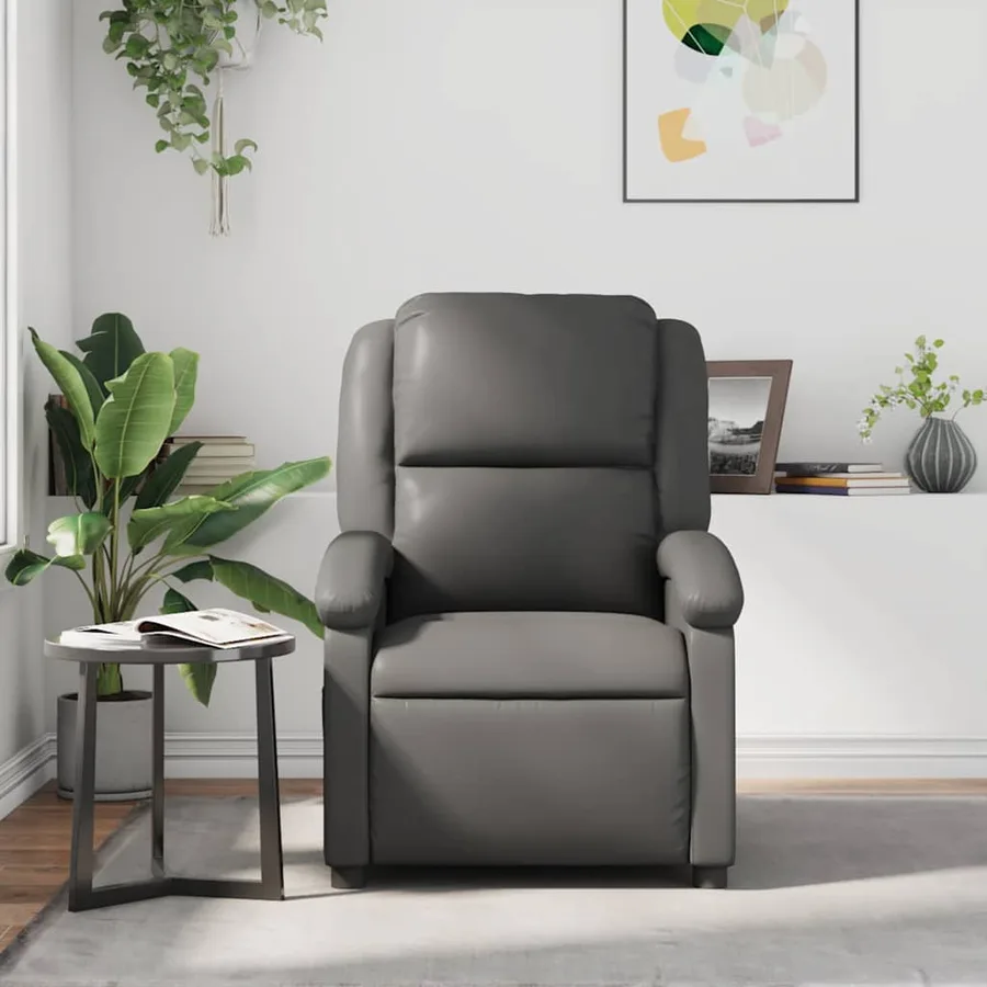 Fauteuil inclinable Gris Similicuir - 3