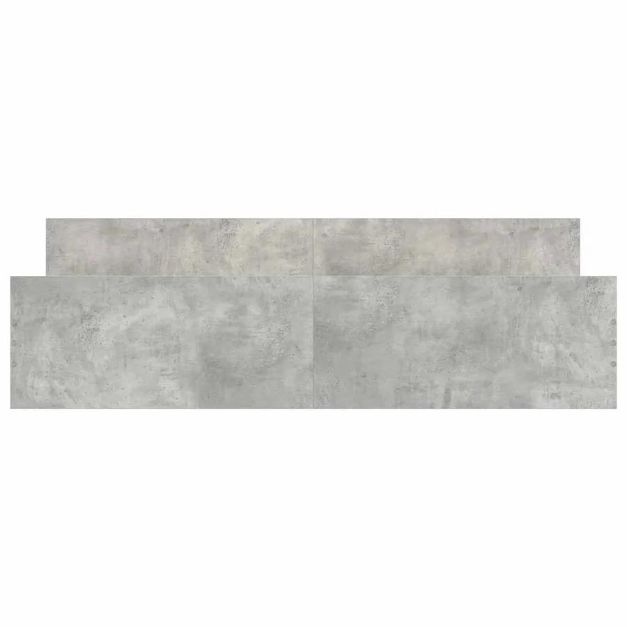 Cadre de lit sans matelas gris béton 180x200 cm - 5