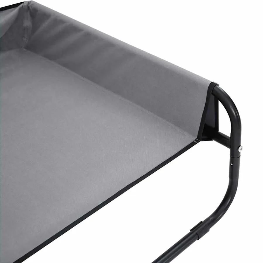 Lit pour Chien Gris clair 70 x 70 x 28,5 cm Acier - 9