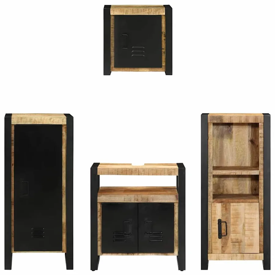 Ensemble de mobilier de salle de bain avec tiroir 4 pcs - 8