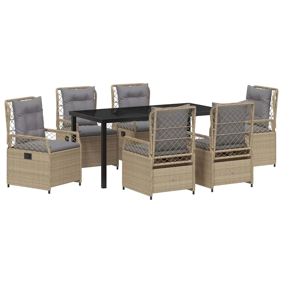 Ensemble de salle à manger pour jardin 7 pcs - 2