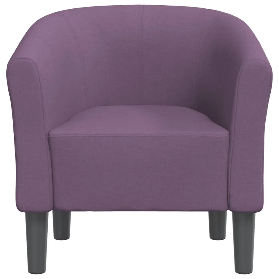 Chaise cabriolet violet tissu - 3