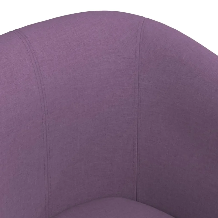 Chaise cabriolet violet tissu - 6