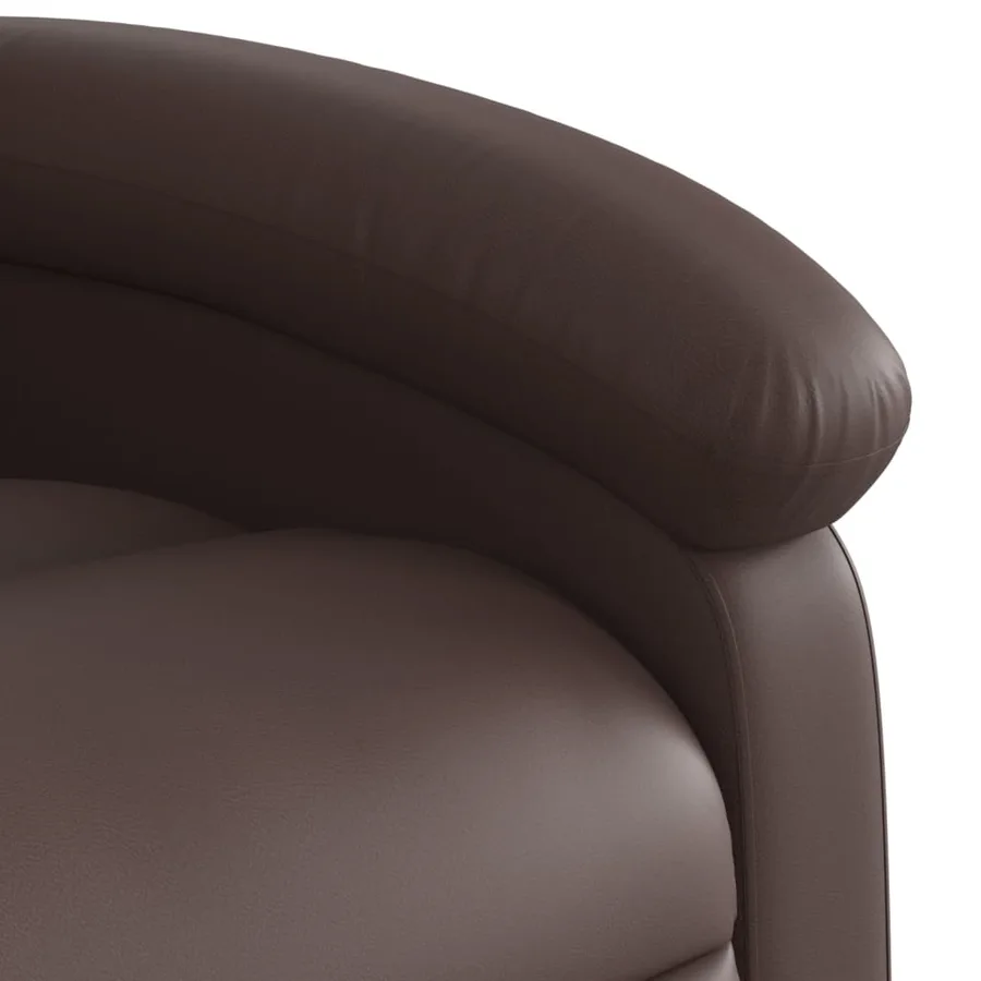 Fauteuil de massage inclinable Marron Similicuir - 9