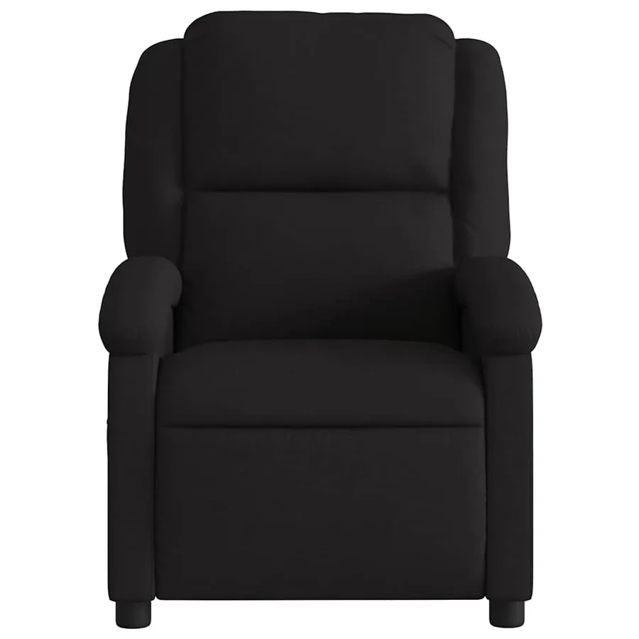 Fauteuil de massage inclinable Noir Tissu - 4