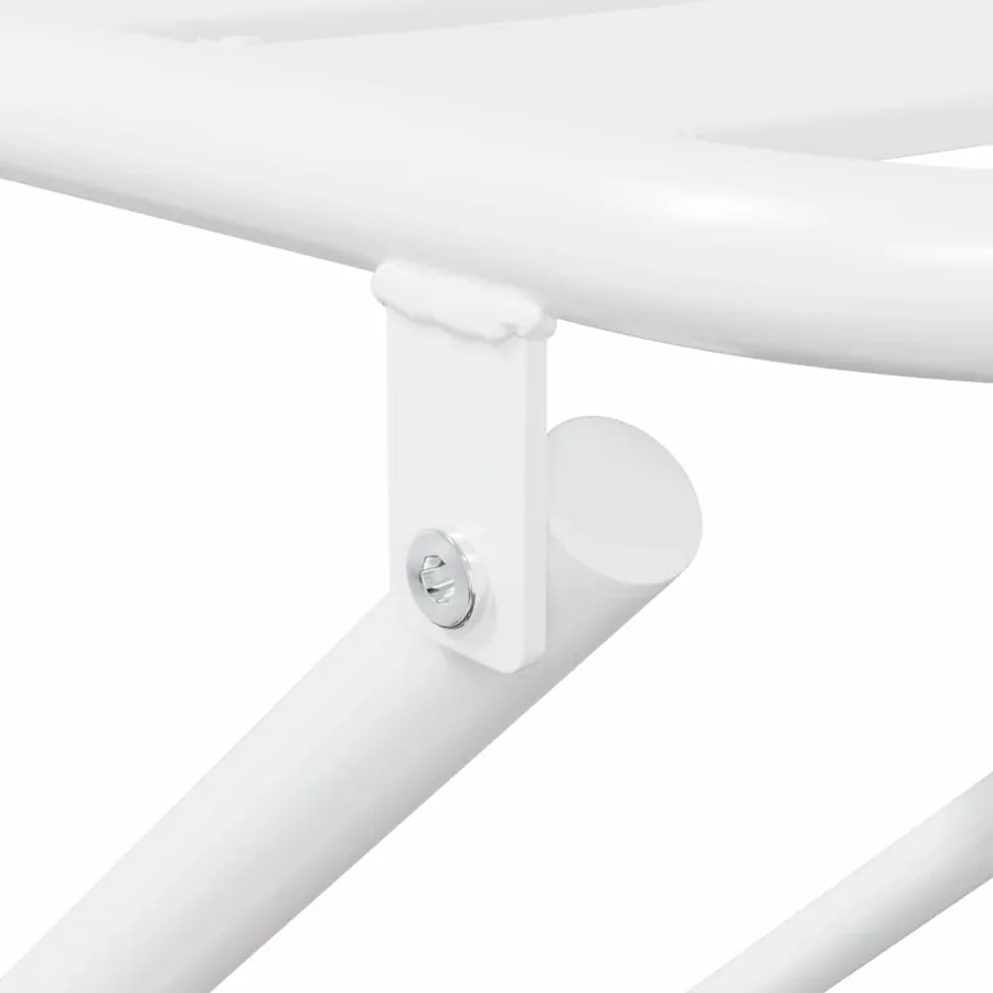 Ensemble bistro de jardin 3 pcs Blanc Acier - 8