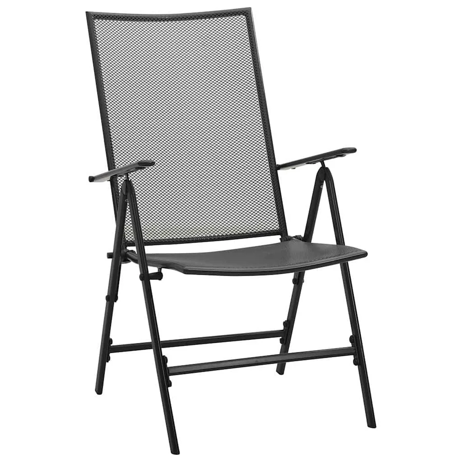 Ensemble de salle à manger pour jardin 5 pcs Anthracite - 6
