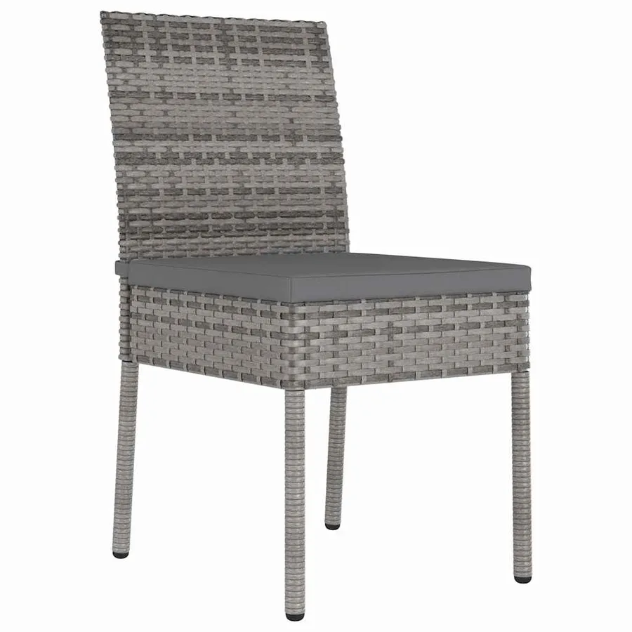 Ensemble de salle à manger pour jardin 3 pcs Gris - 6
