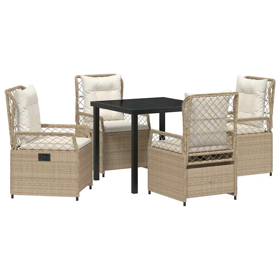 Ensemble de salle à manger pour jardin 5 pcs - 2