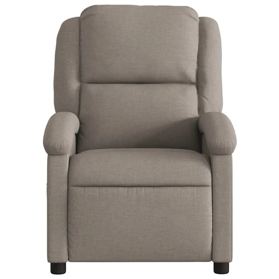 Fauteuil de massage inclinable Taupe Tissu - 4
