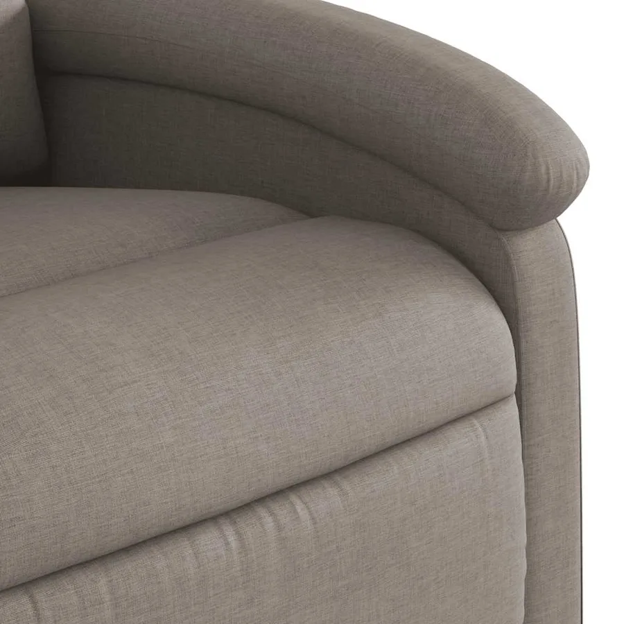 Fauteuil de massage inclinable Taupe Tissu - 9