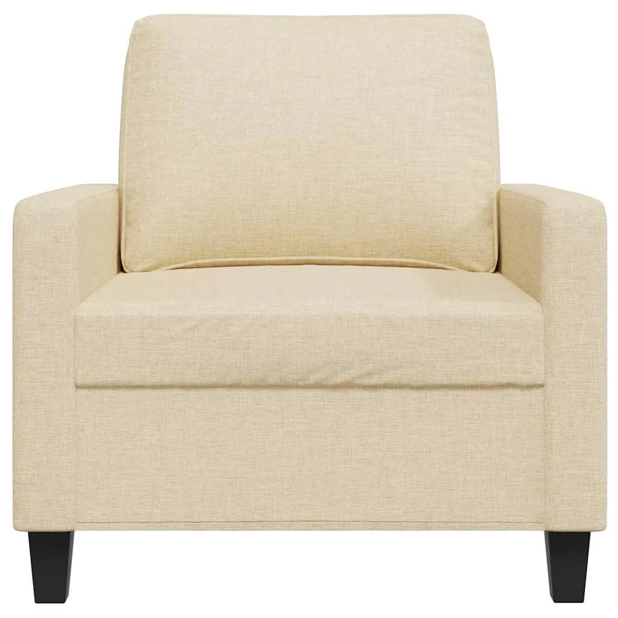 Fauteuil Crème 60 cm Tissu - 4