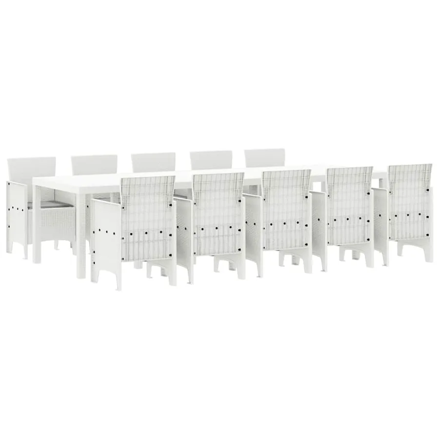 Ensemble de salle à manger pour jardin avec coussin 11 pcs - 2