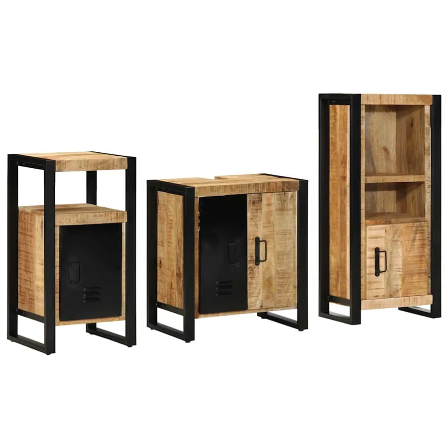 Ensemble de mobilier de salle de bain avec tiroir 3 pcs - 3