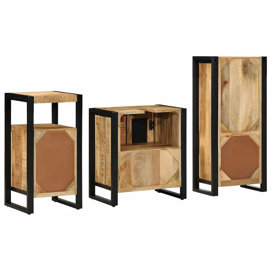 Ensemble de mobilier de salle de bain avec tiroir 3 pcs - 9