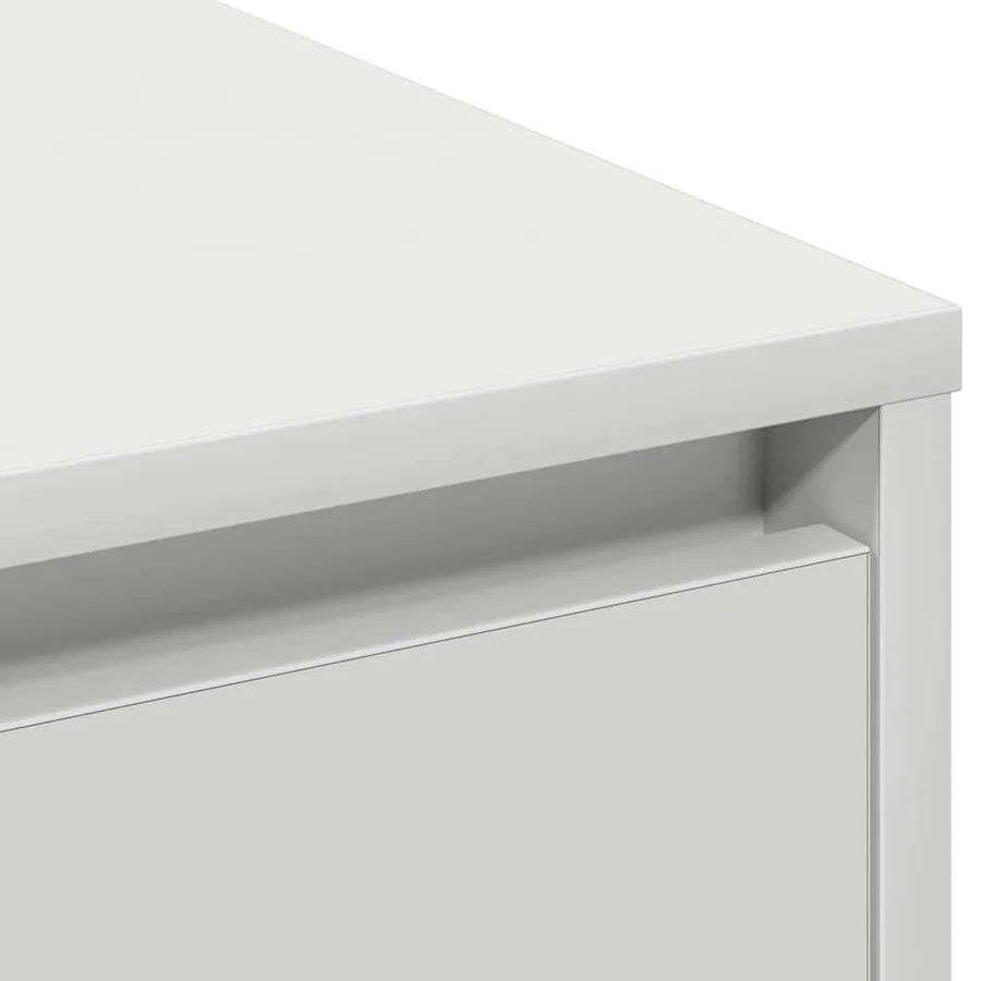Buffet LED Blanc 90 x 32 x 75 cm Bois d'ingénierie - 12