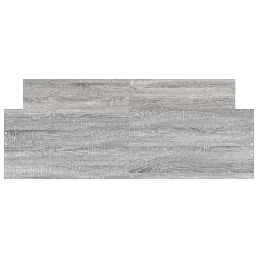 Cadre de lit sans matelas sonoma gris 150x200 cm - 6