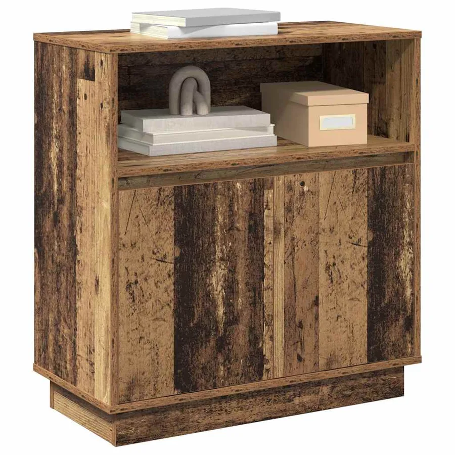 Buffet LED Bois ancien 71 x 34,5 x 75 cm Bois d'ingénierie - 3