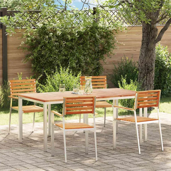 Ensemble de salle à manger pour jardin 5 pcs