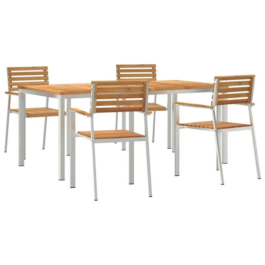 Ensemble de salle à manger pour jardin 5 pcs - 2