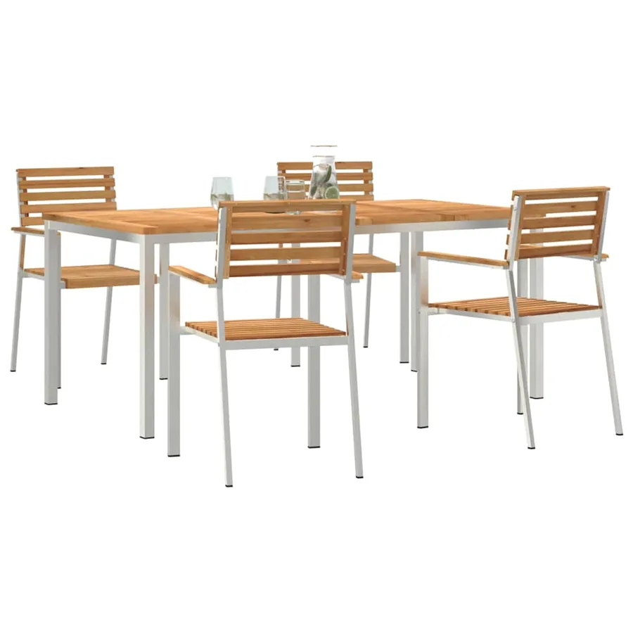 Ensemble de salle à manger pour jardin 5 pcs - 3