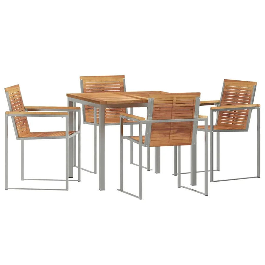Ensemble de salle à manger pour jardin 5 pcs - 2