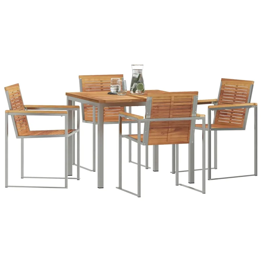 Ensemble de salle à manger pour jardin 5 pcs - 3
