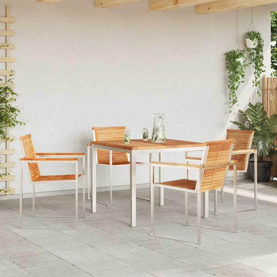 Ensemble de salle à manger pour jardin 5 pcs - 4