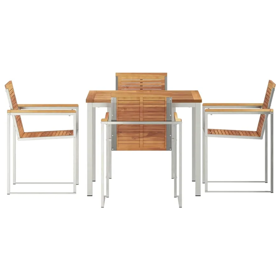 Ensemble de salle à manger pour jardin 5 pcs - 7