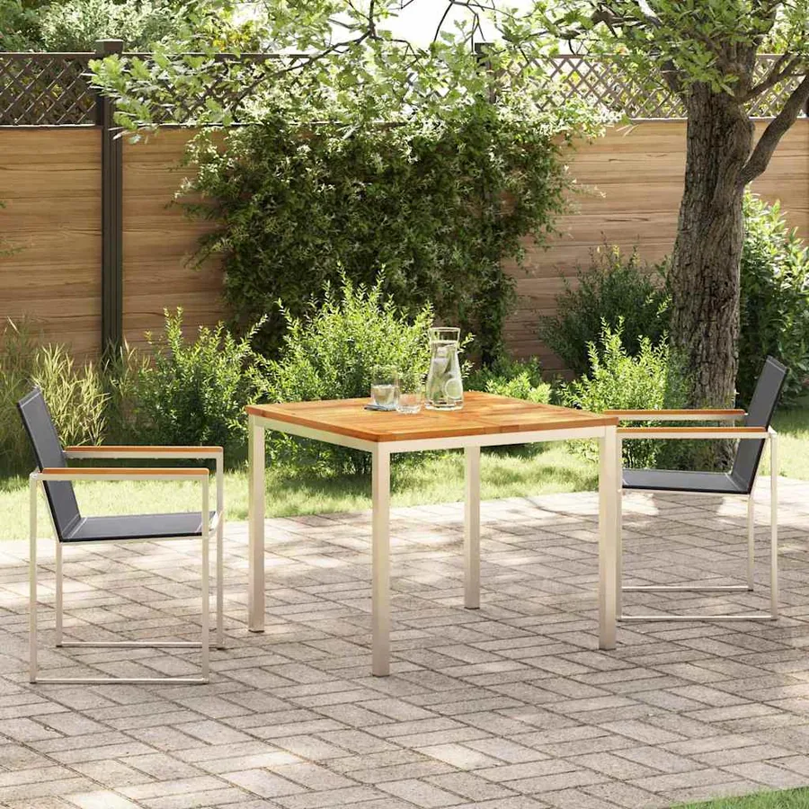 Ensemble de salle à manger pour jardin 3 pcs