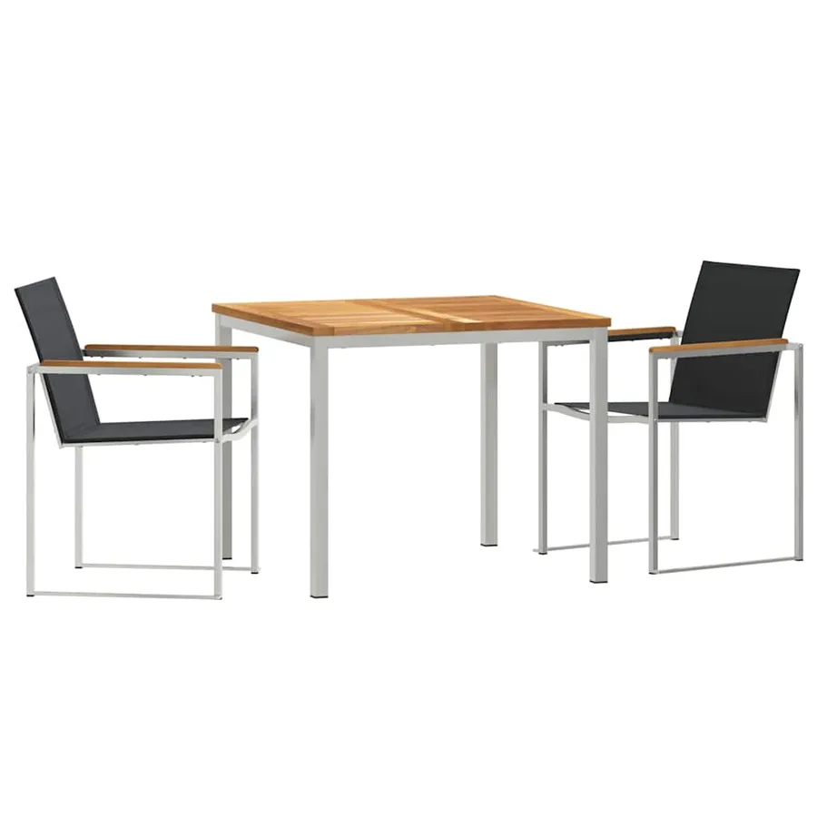 Ensemble de salle à manger pour jardin 3 pcs - 2