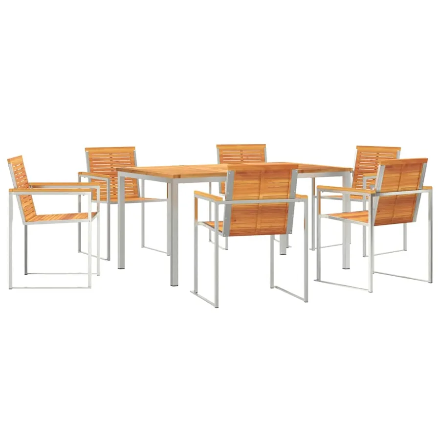 Ensemble de salle à manger pour jardin 7 pcs - 2