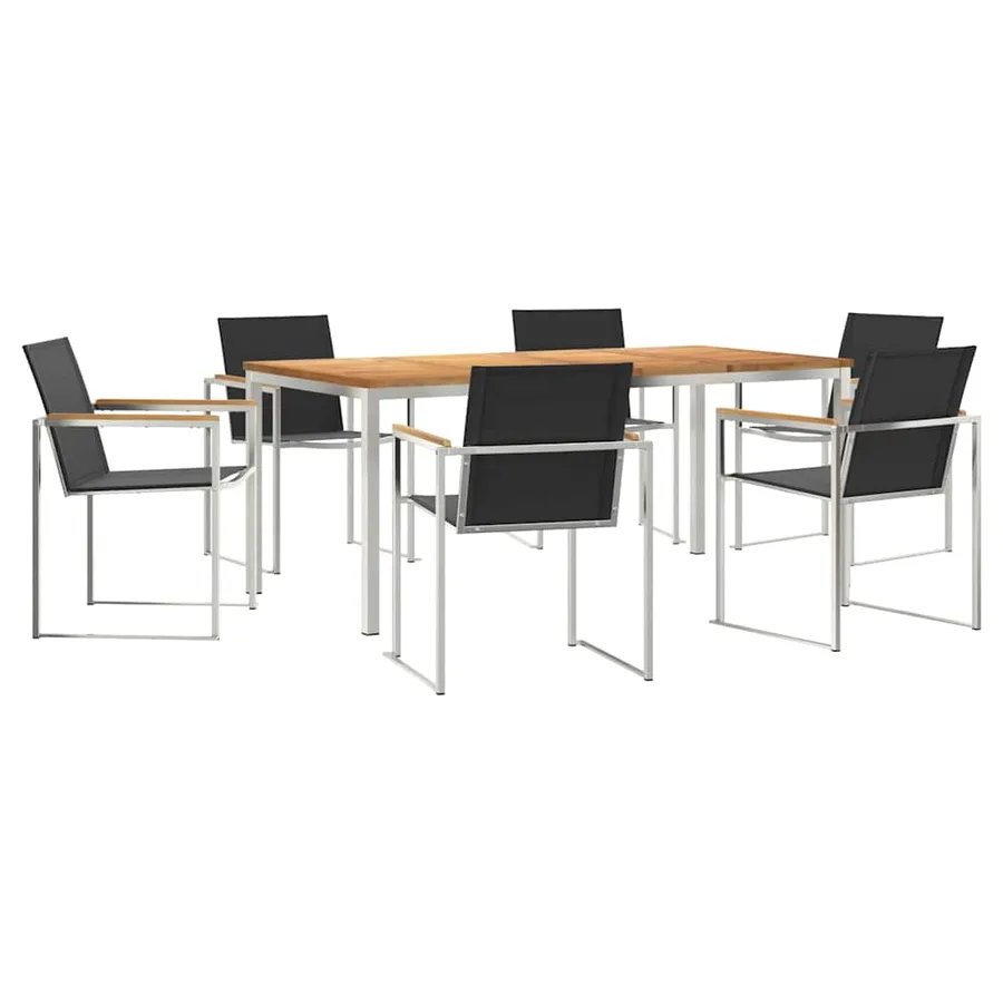 Ensemble de salle à manger pour jardin 7 pcs - 2