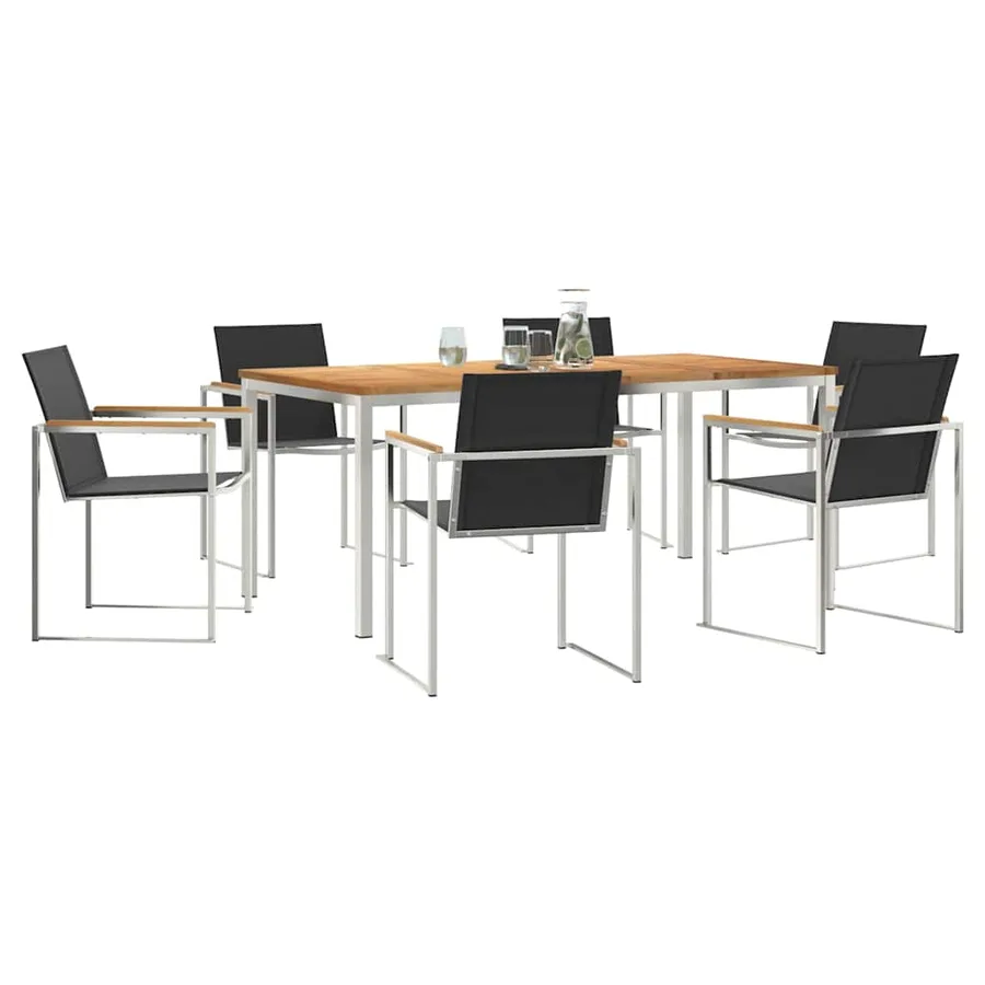 Ensemble de salle à manger pour jardin 7 pcs - 3