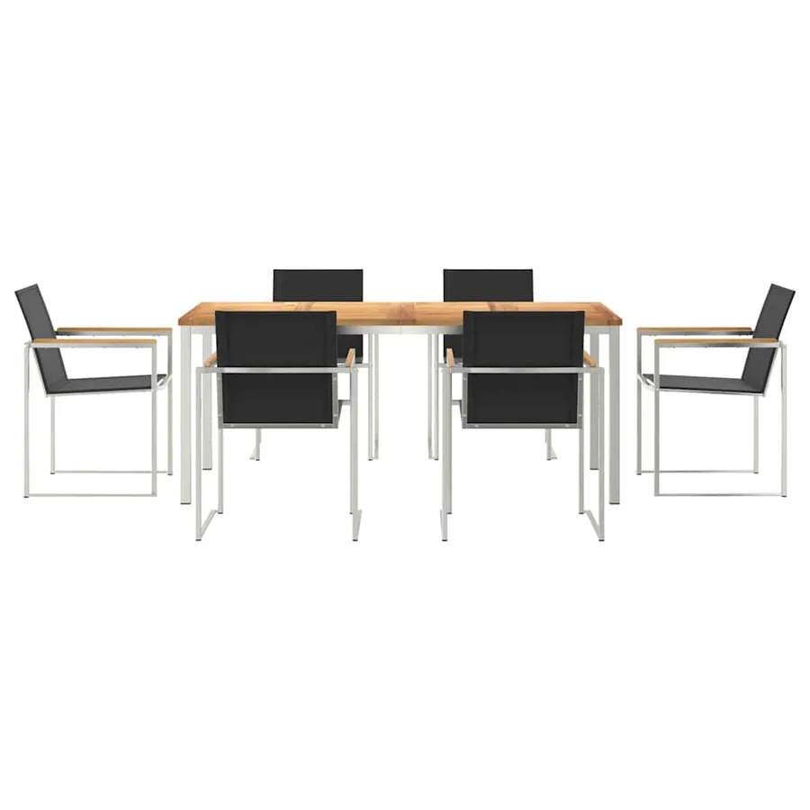 Ensemble de salle à manger pour jardin 7 pcs - 7