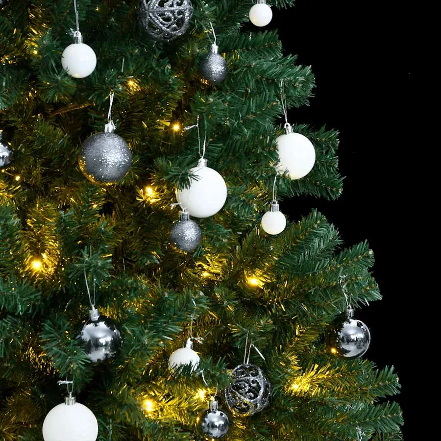 Sapin de Noël artificiel articulé 300 LED et boules 210 cm - 3