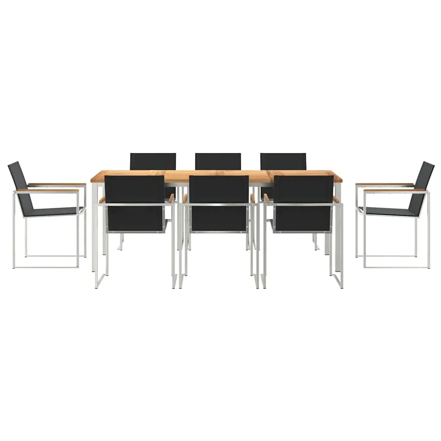 Ensemble de salle à manger pour jardin 9 pcs - 7