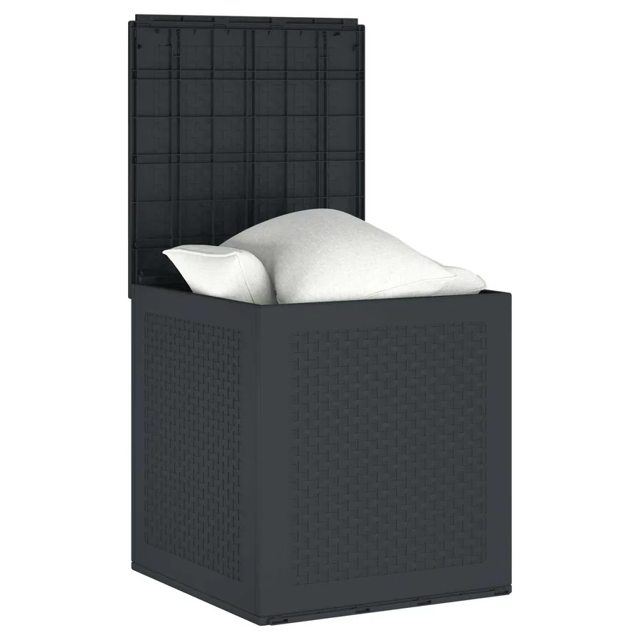 Boîte de rangement Anthracite 55 x 53 x 57 cm Polypropylène - 2