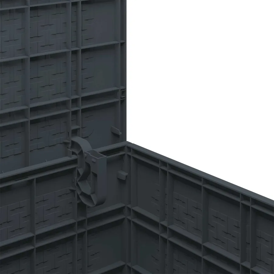 Boîte de rangement Anthracite 55 x 53 x 57 cm Polypropylène - 7