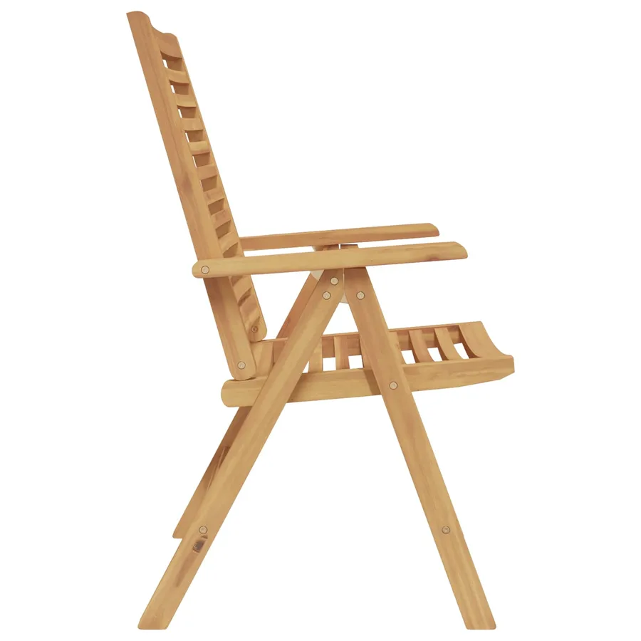 Chaise 4 pcs Marron 64,5 x 52 x 108 cm Bois de teck massif - 4