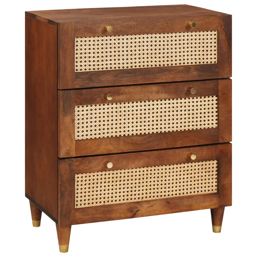 Ensemble de buffet 2 pcs Marron 60 x 33,5 x 75 cm - 3