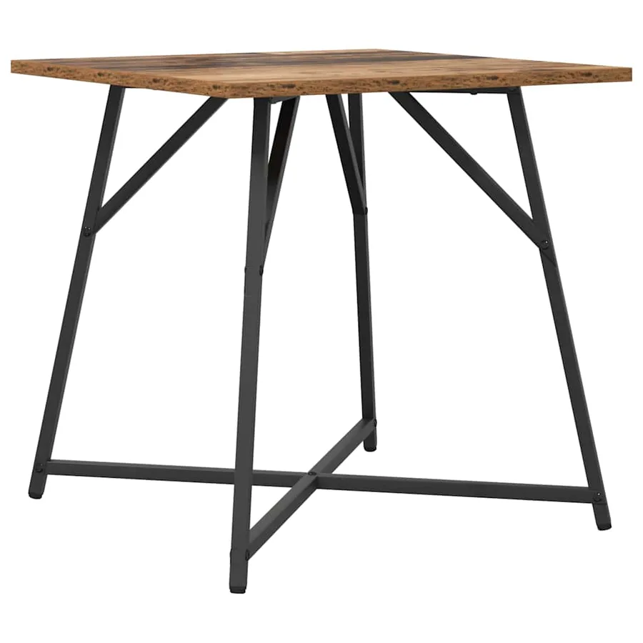 Ensemble de tables d'appoint 2 pcs Bois ancien et noir - 5