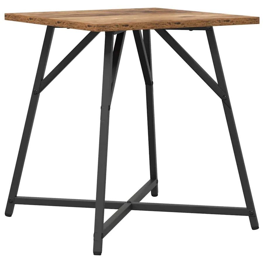 Ensemble de tables d'appoint 2 pcs Bois ancien et noir - 6