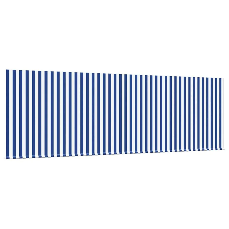 Auvent Rétractable Bleu et Blanc 400 x 200 cm - 4