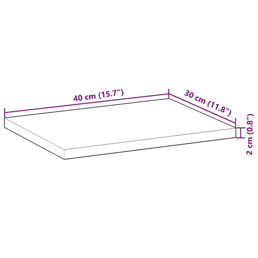 Étagères flottantes 4 pcs 40x30x2 cm acacia massif non traité - 9
