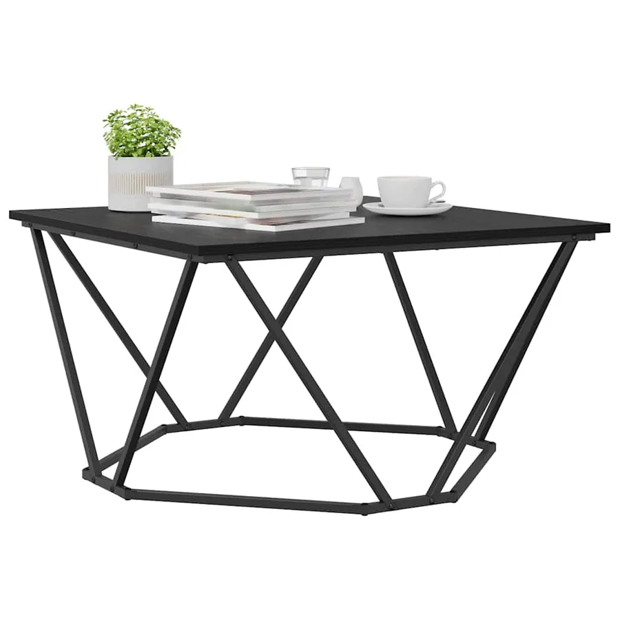 Table basse Chêne noir 80 x 80 x 45 cm - 3